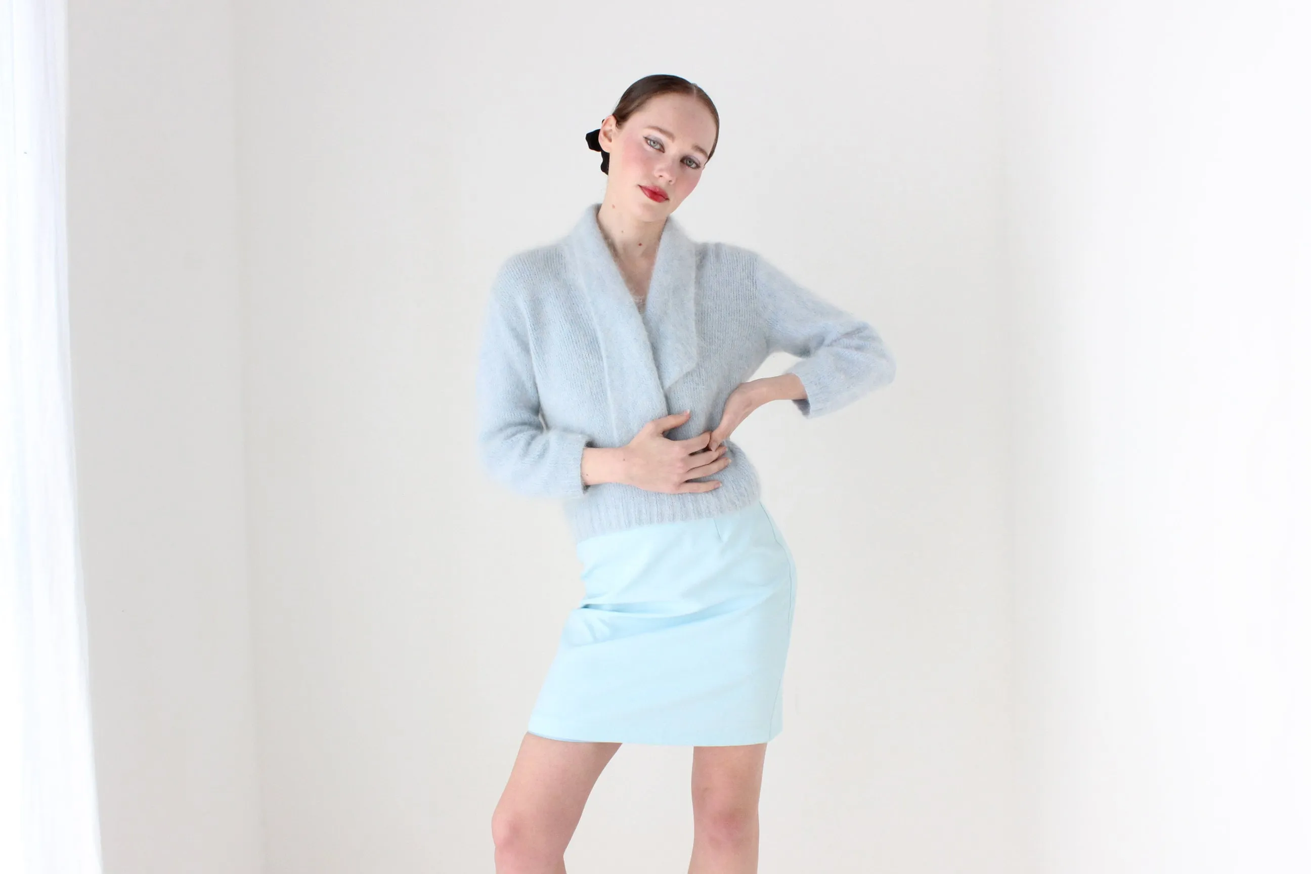 BALLETCORE Divine 80s Soft Angora Cropped Sweater