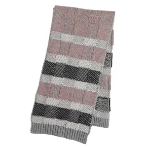 COCO & CARMEN CHECKERBOARD SCARF GRAY