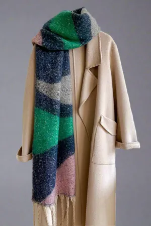 Contrast Color Winter Scarf