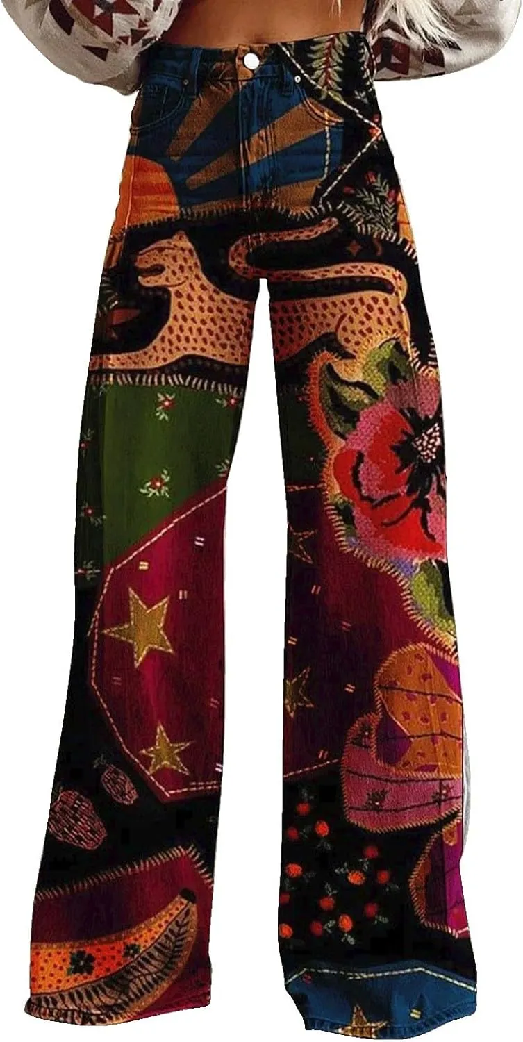 Flare Jeans for Woman Sweatpants That Look Like Jeans Vintage Pant High Waisted Jean Y2K Street Fashion Wide Leg Denim Pant