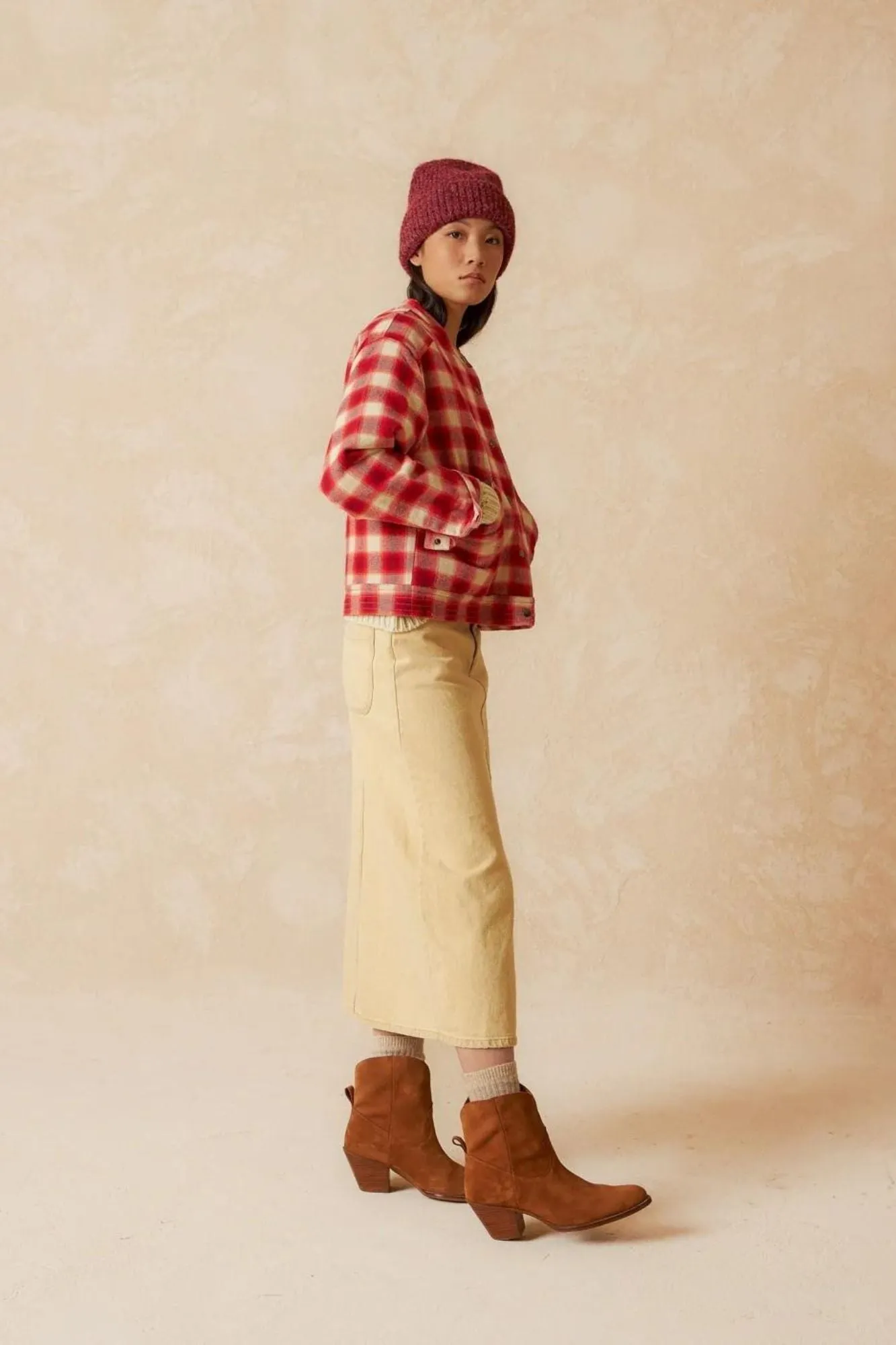 Harper Plaid Coat