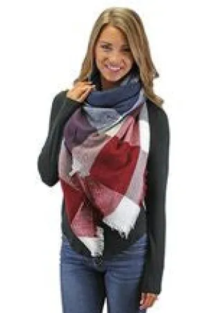 I Gotta Feeling Plaid Blanket Scarf