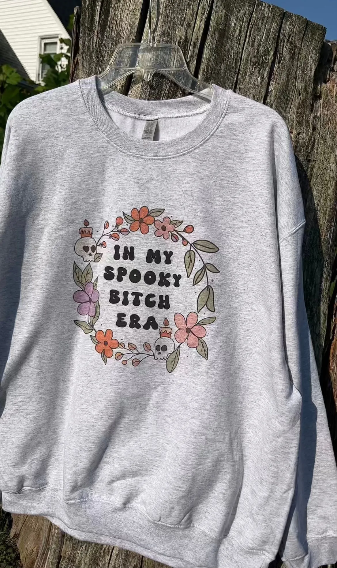 In My Spooky B* tch Era Spooky Season Halloween Pullover Crewneck Sweatshirt