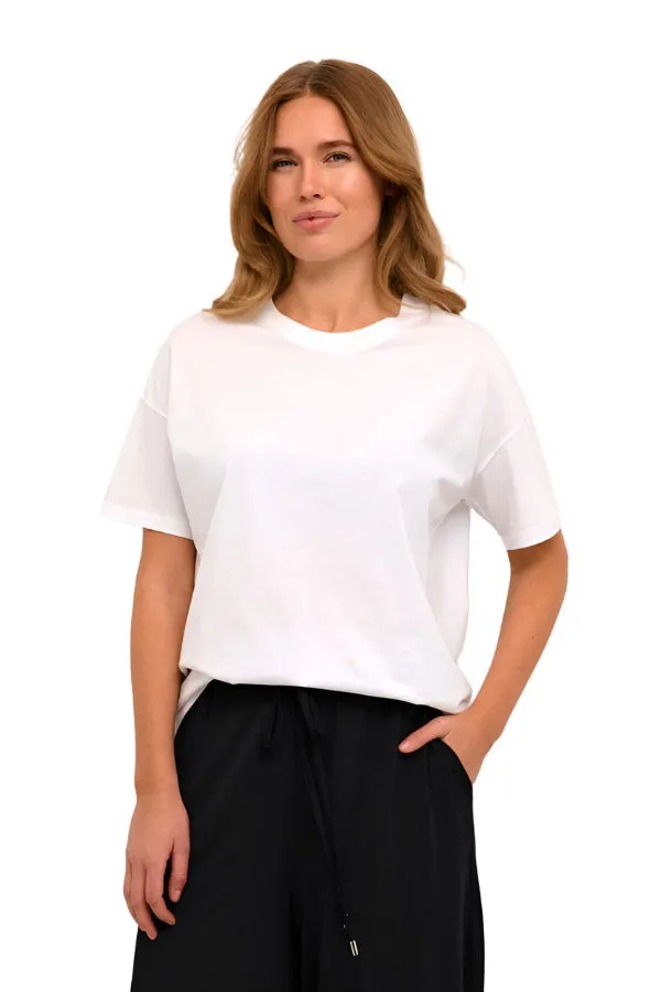Kaffe Womens Failla T-Shirt Optical White