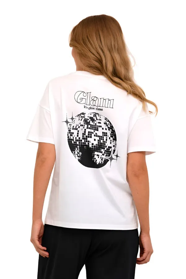 Kaffe Womens Failla T-Shirt Optical White