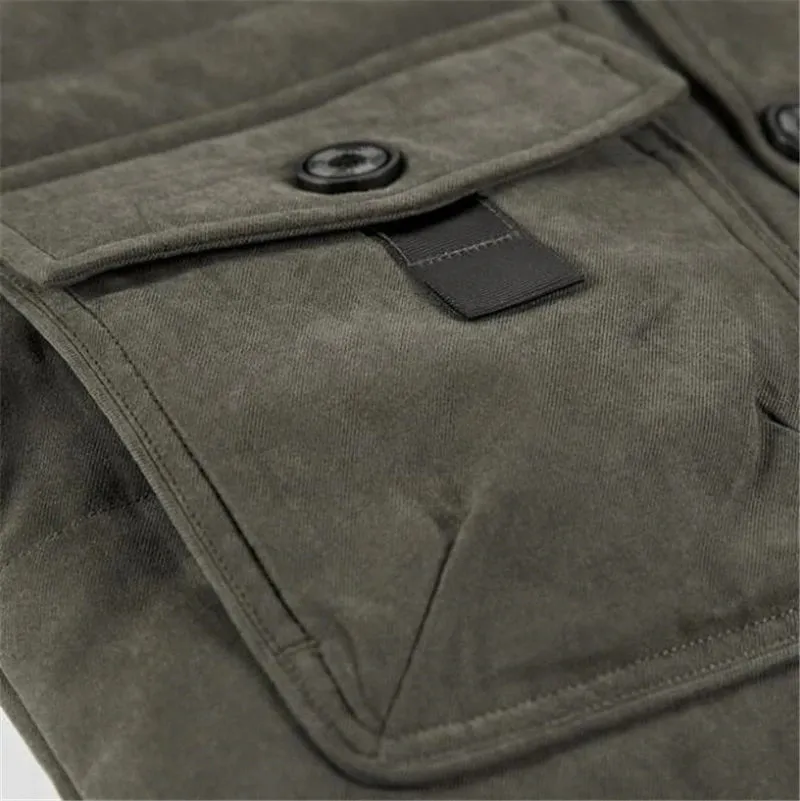 Men's Winter Warm Faux Fur Lined Windproof Coat