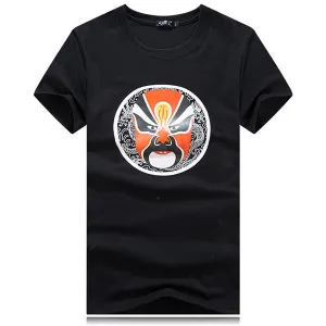Plus Size Peking Opera Facial Makeup T Shirts