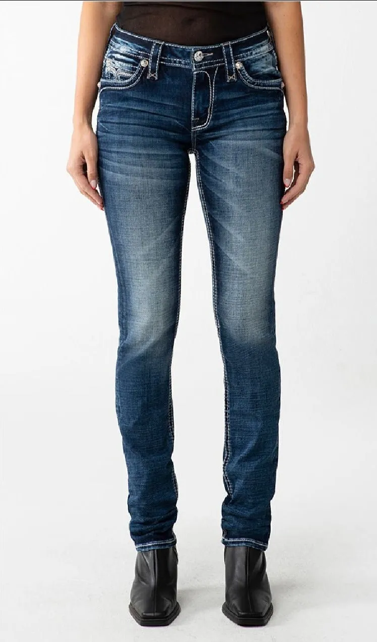 Rock Revival Sepia Straight Leg Jeans