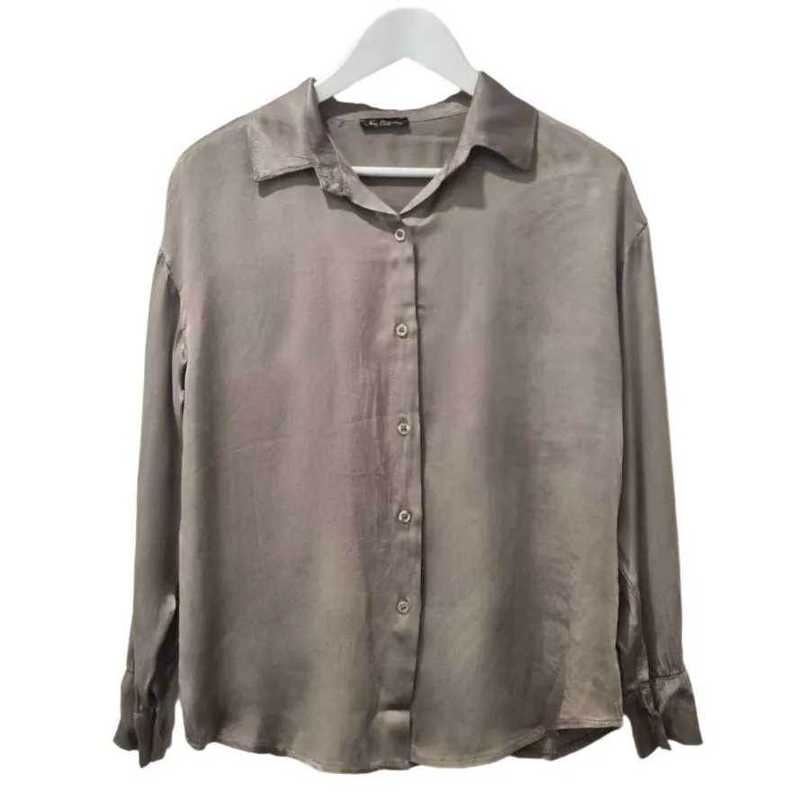 Shae long sleeve silky shirt