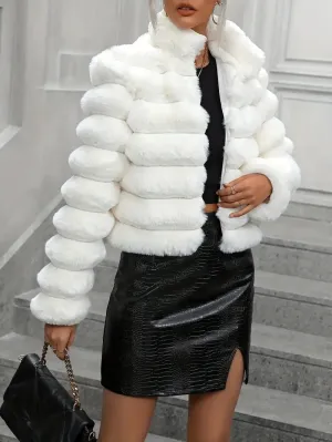 Women’s Sexy and Sophisticated Short Faux Fur Coat
